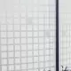 Kabina 90x90x199 prysznicowa z brodzikiem Pixel szkło kratka biała
